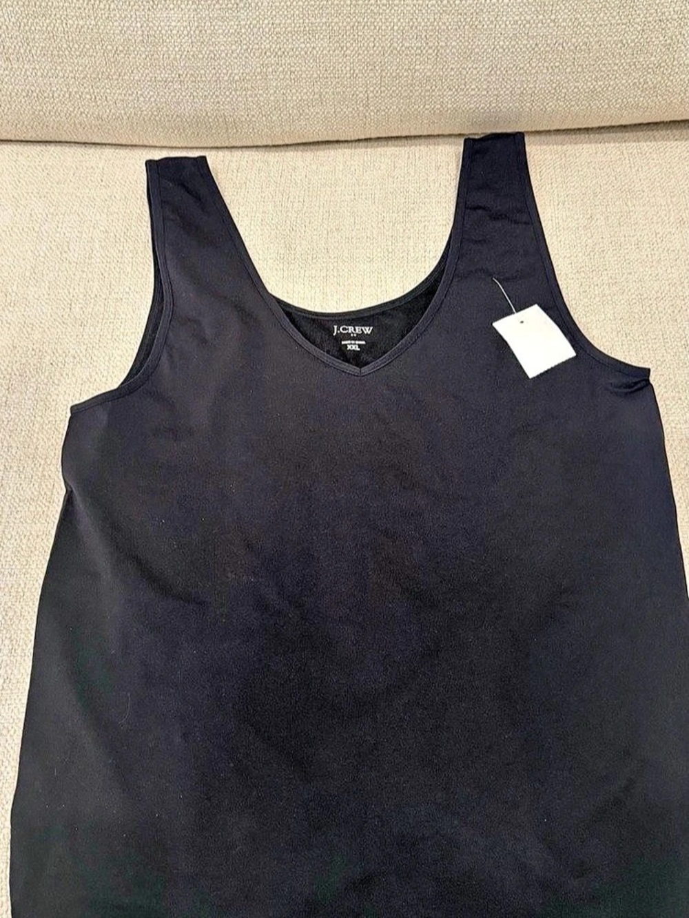 NWT - J.Crew Black Reversable Tank, Size XXL